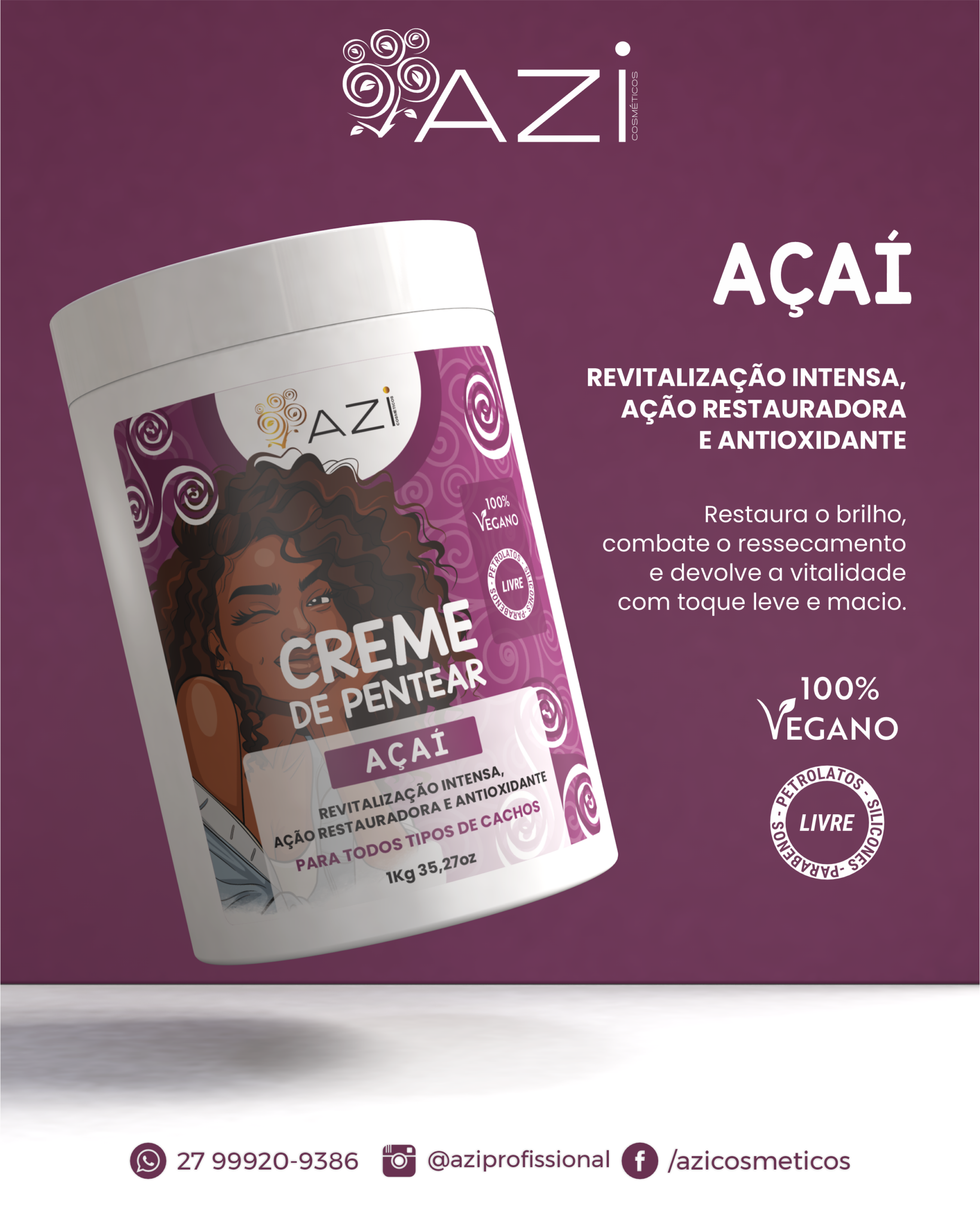Creme de Pentear - AÇAÍ - Imagem 2
